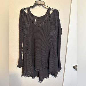 Free people cold shoulder sweater